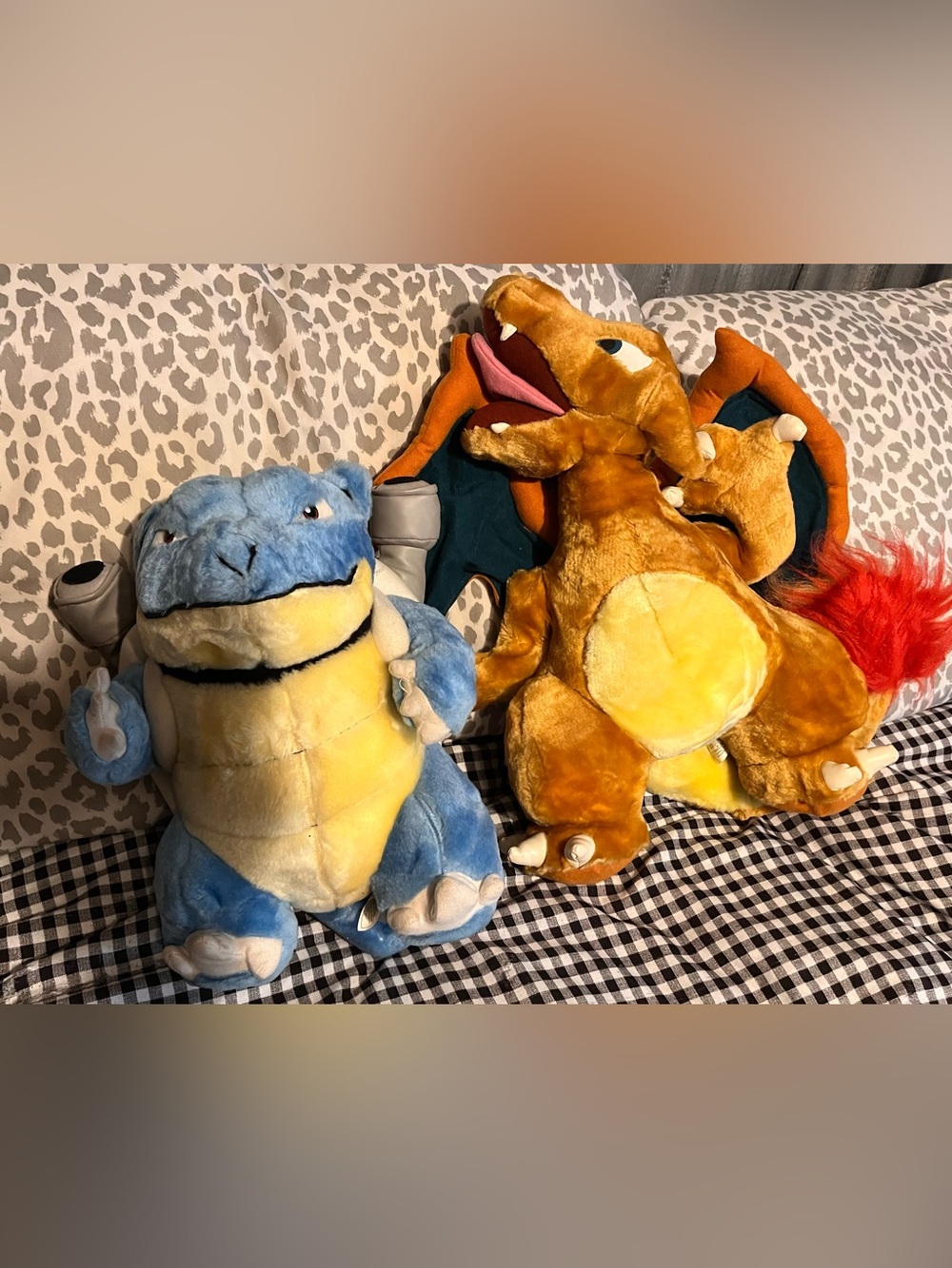 Vintage 1999 18 Inch Pokemon Charizard and 13” Blastoise